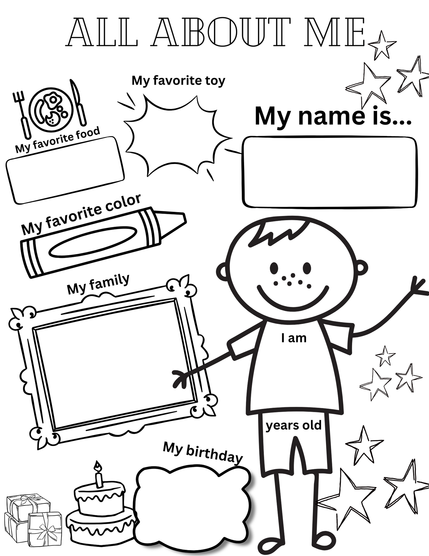 All About Me ~ Boys